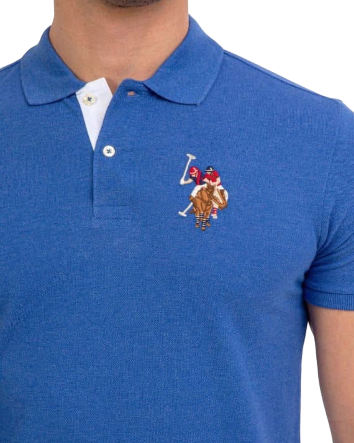 MULTI COLOR BIG LOGO POLO SHIRT