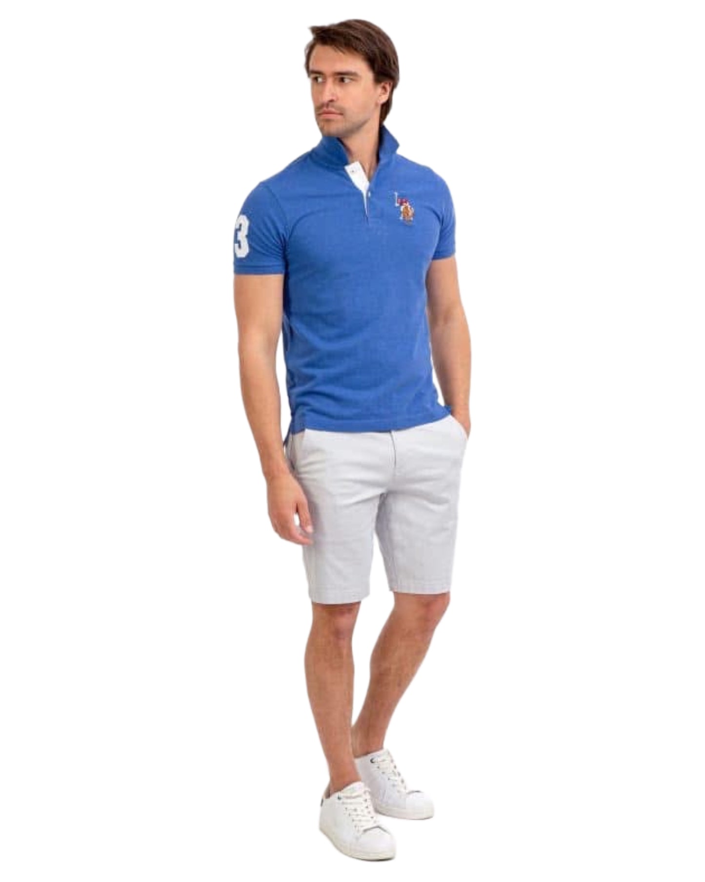 MULTI COLOR BIG LOGO POLO SHIRT