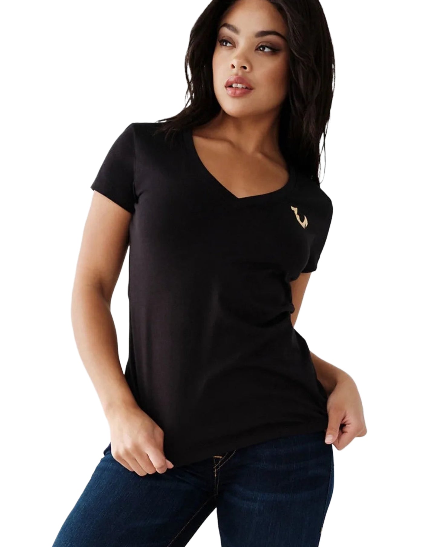 FOIL HS SLIM V NECK TEE