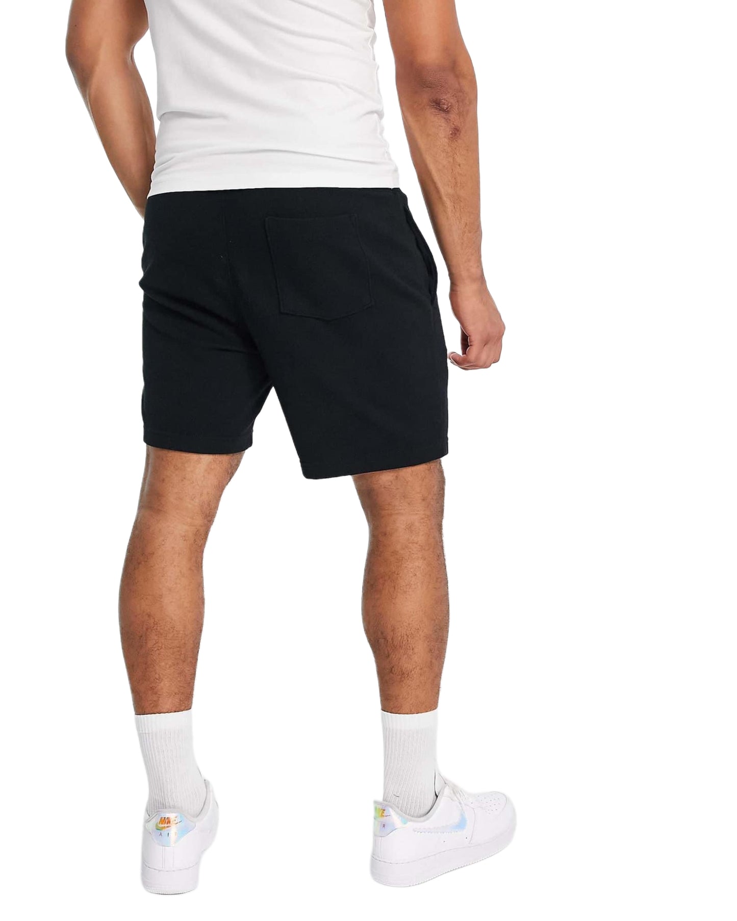 script logo sweat shorts