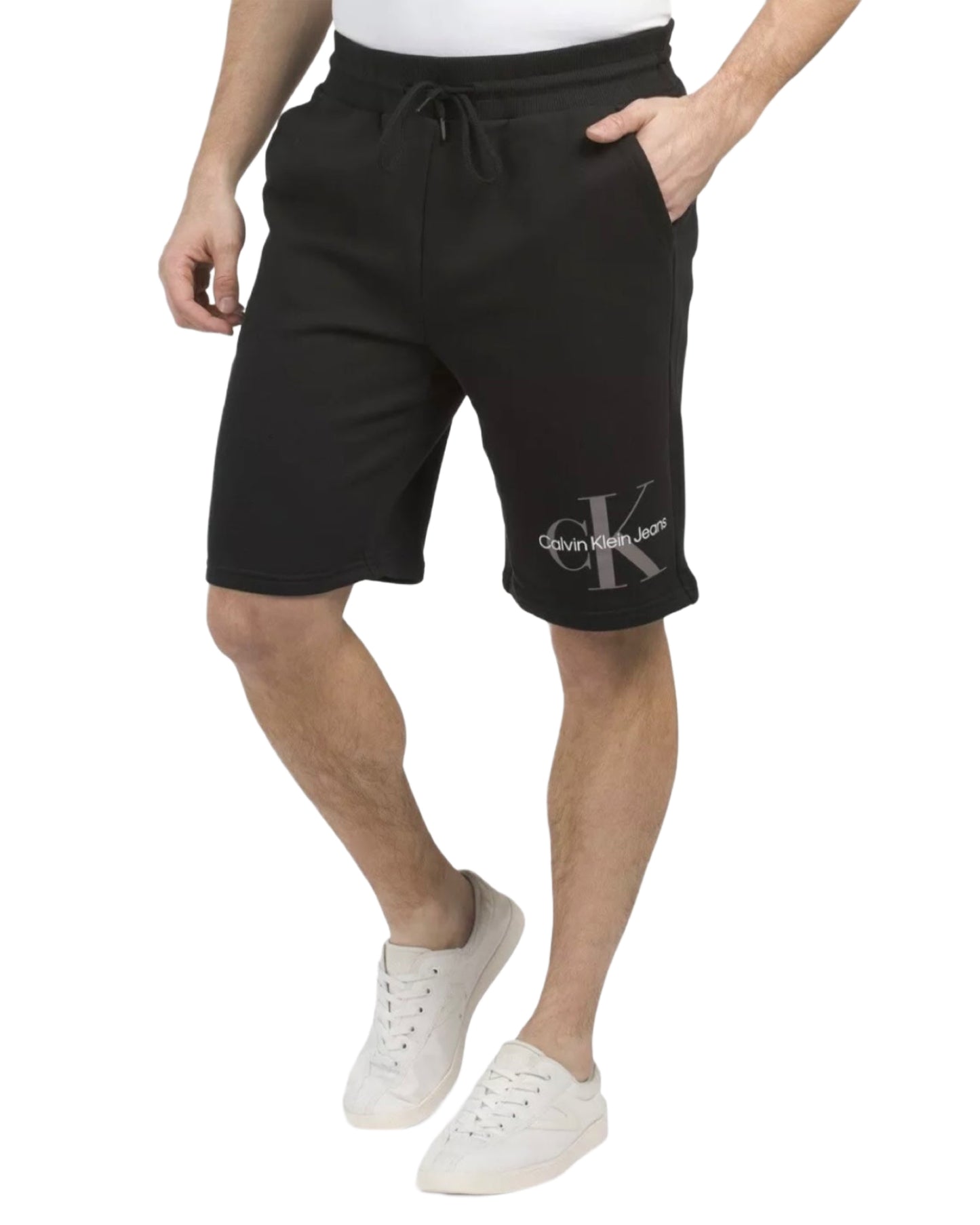 Men's Monogram Logo Fleece Casual Lounge Short