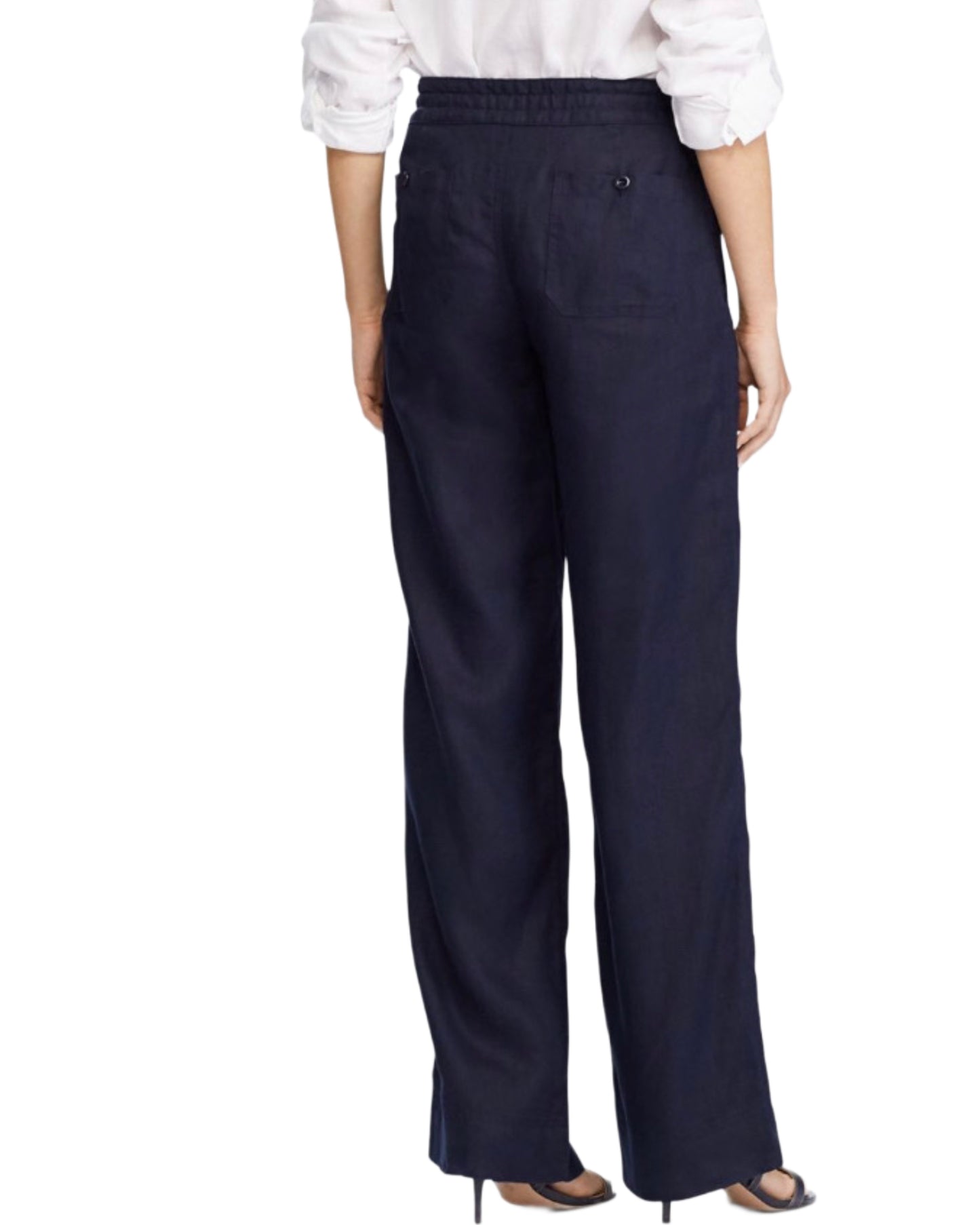 Linen Wide-Leg Pants