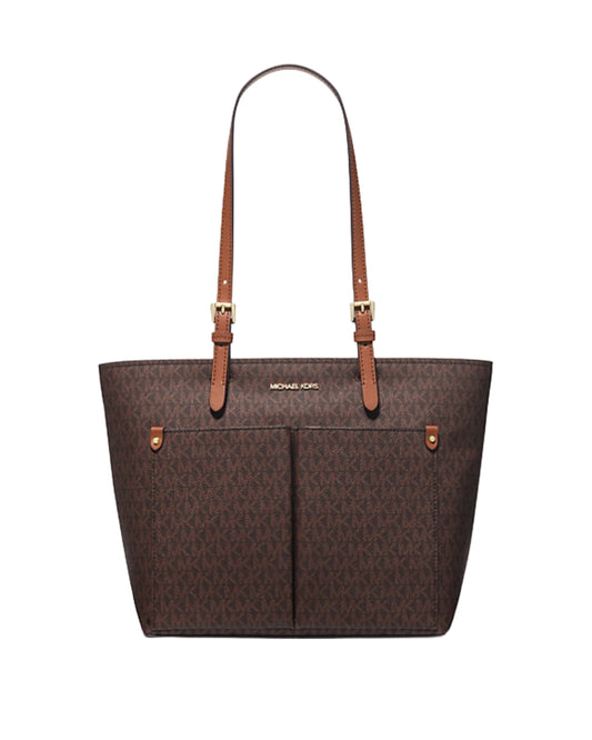 Jet Set Medium Logo Pocket Tote Bag