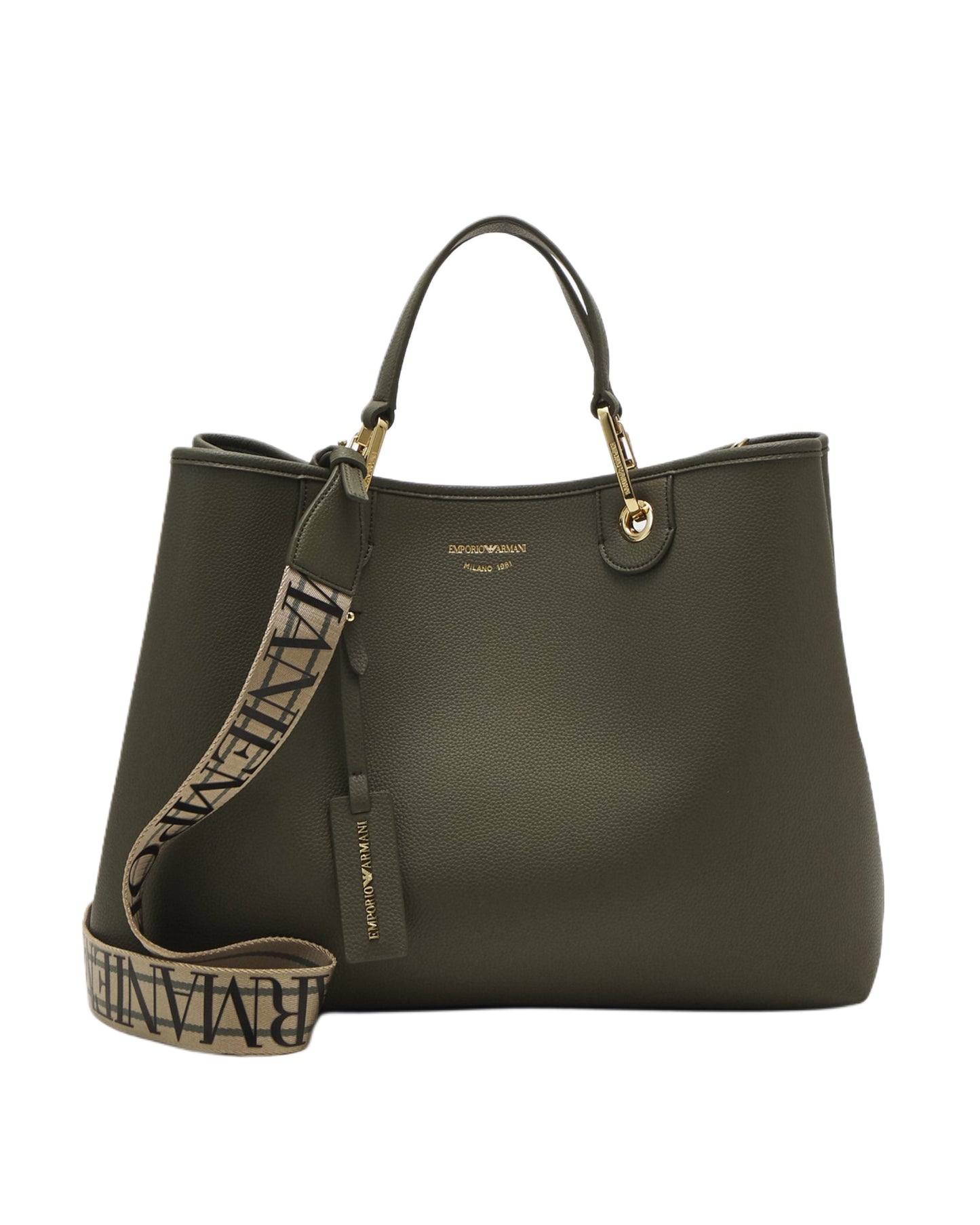 MEDIUM MYEA SHOPPER BAG WITH DEER PRINT