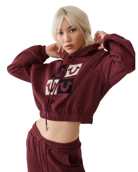 Logo Crop Hoodie