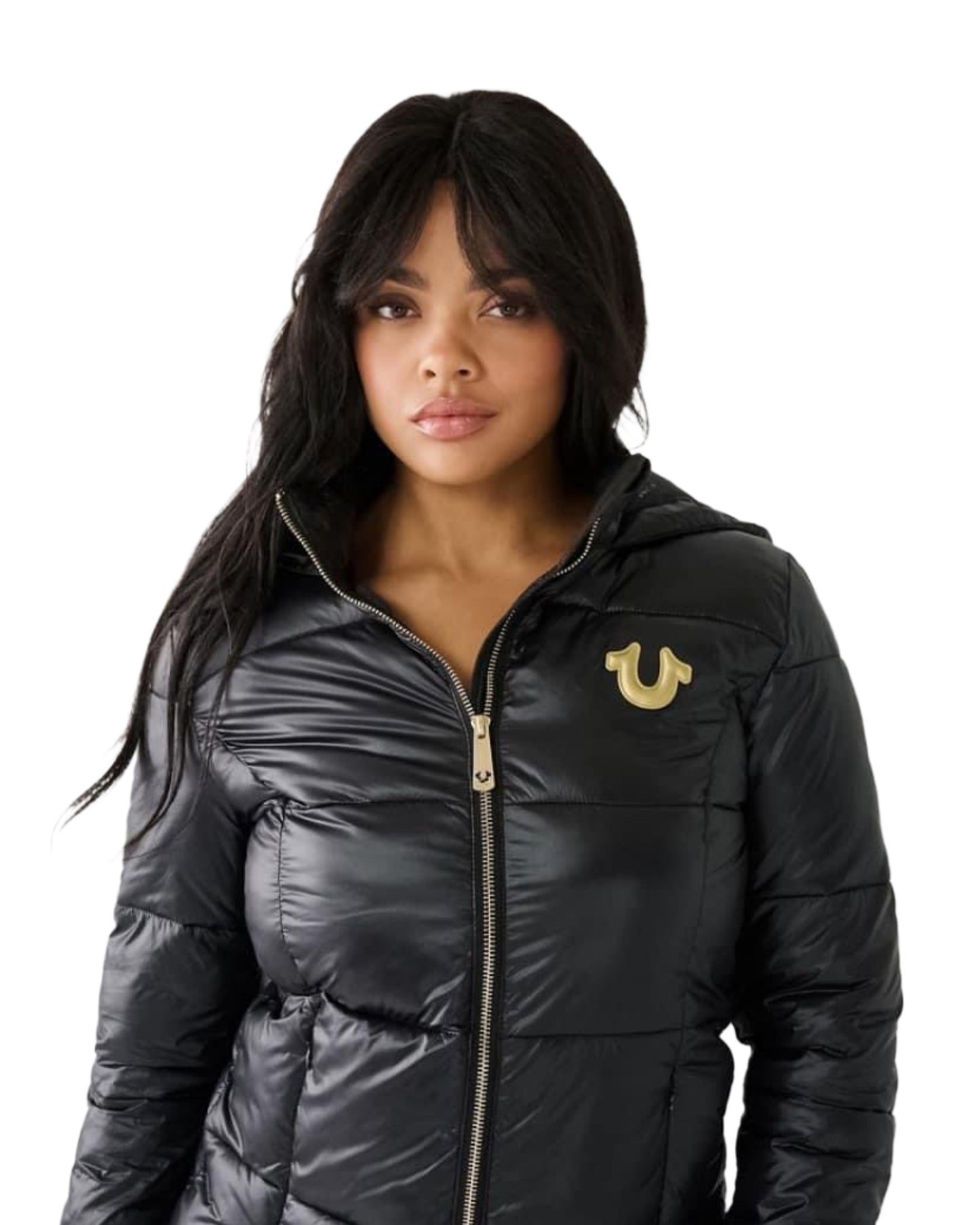 HORSEHOUSE LOGO HOODED QUILTED JACKET