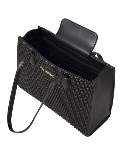 Frequency Re Faux Quilted Leather Shopping Bag