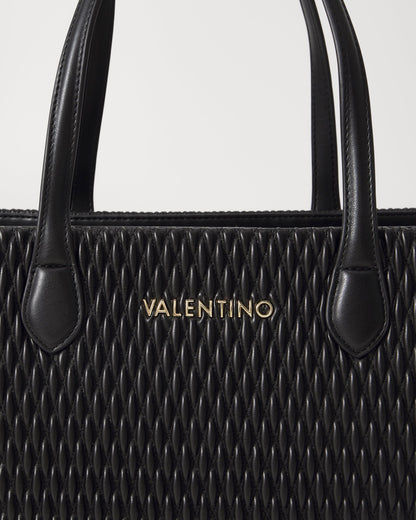 Frequency Re Faux Quilted Leather Shopping Bag