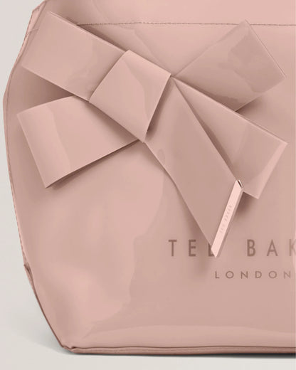 NIKICON Small Knot Bow Vinyl Icon Tote Bag