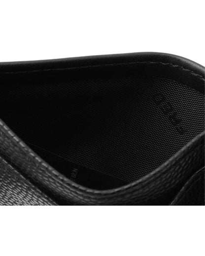 UNISEX SCOTCH GRAIN TEXTURED CARDHOLDER