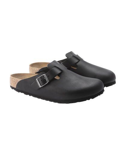 Boston Natural Leather Clogs