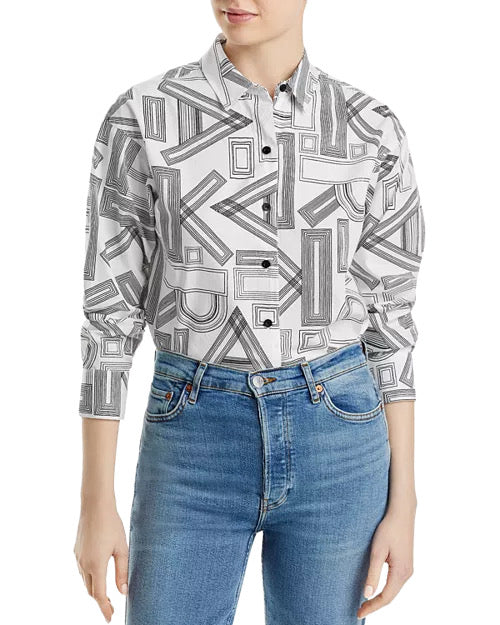 High Low Oversized Poplin Shirt