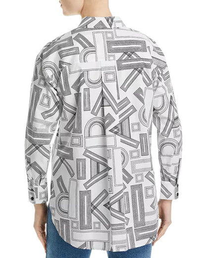 High Low Oversized Poplin Shirt