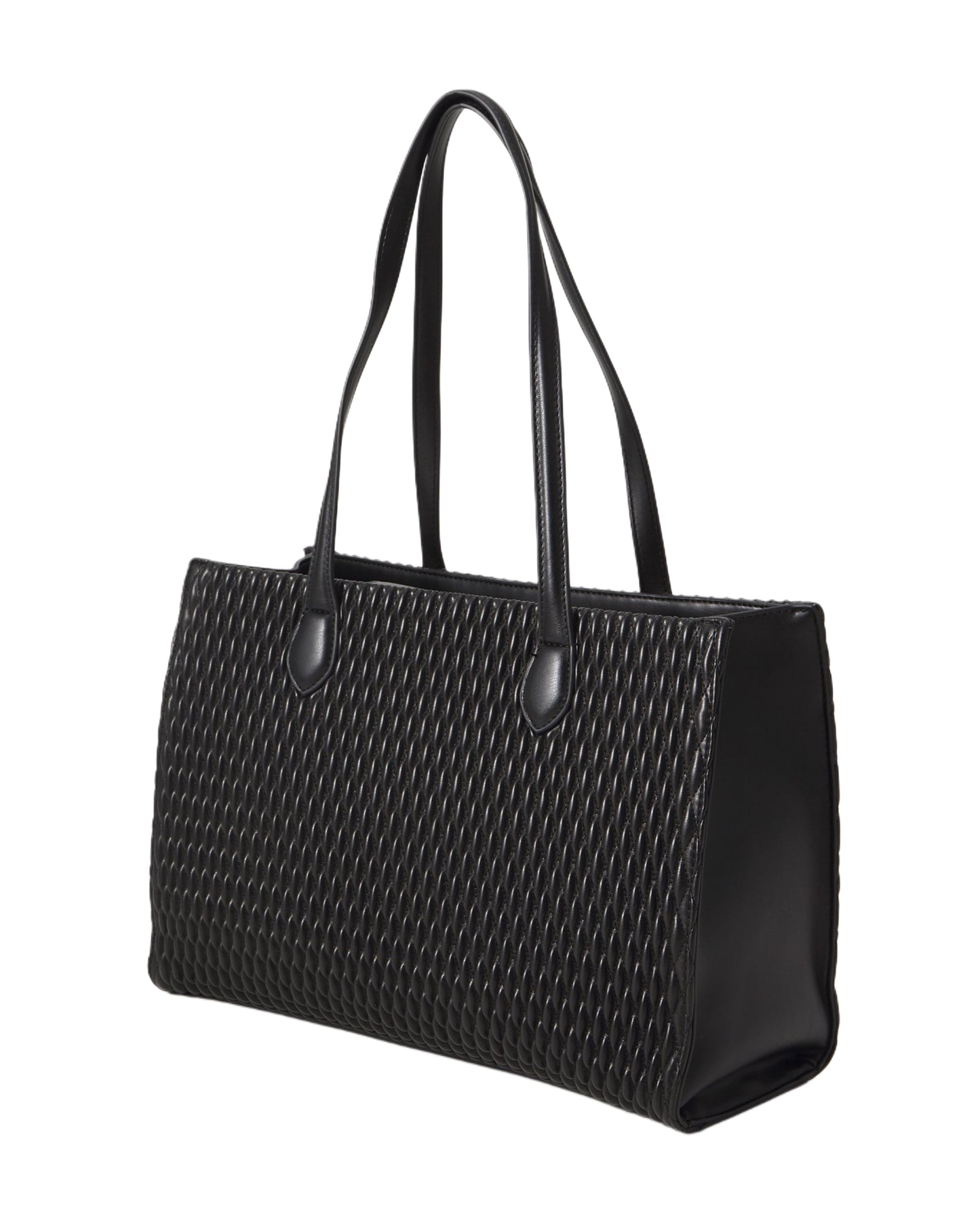 Frequency Re Faux Quilted Leather Shopping Bag