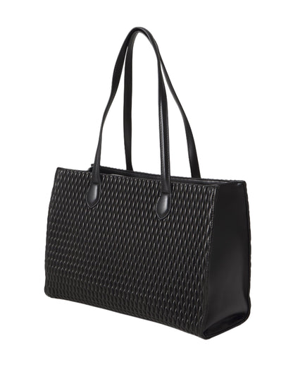 Frequency Re Faux Quilted Leather Shopping Bag